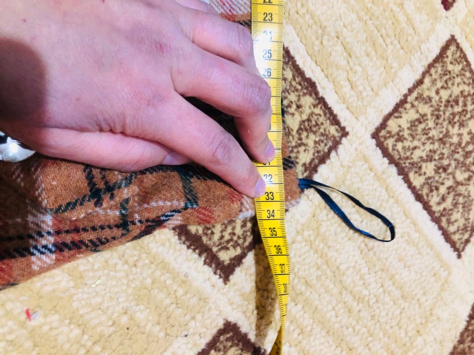 Düğmeli Kahverengi Ekose Mini Etek - Görsel 3