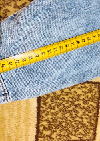 Düğmeli Mavi Denim Kadın Ceket - Görsel 11