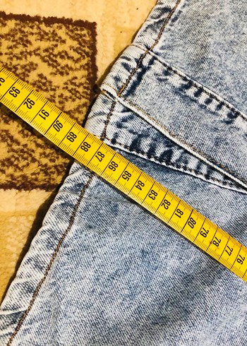 Düğmeli Mavi Denim Kadın Ceket - Görsel 8