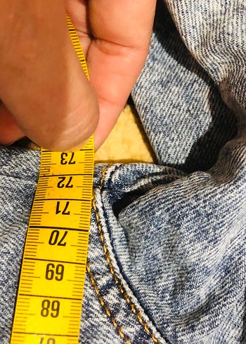 Düğmeli Mavi Denim Kadın Ceket - Görsel 10