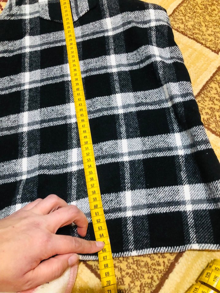 Kareli Bol Kesim Kız Salopet - Görsel 2