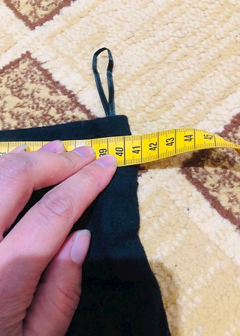 Düğmeli Siyah Mini Süet Etek - Görsel 3