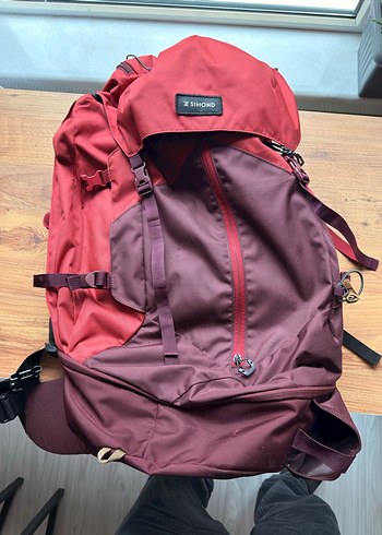 Bordo Gri Sırt Çantası - Görsel 2