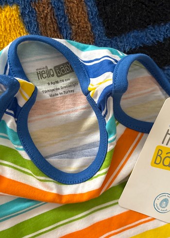 Baskılı Dinozor ve Renkli Çizgili Çocuk Atletleri - Görsel 5