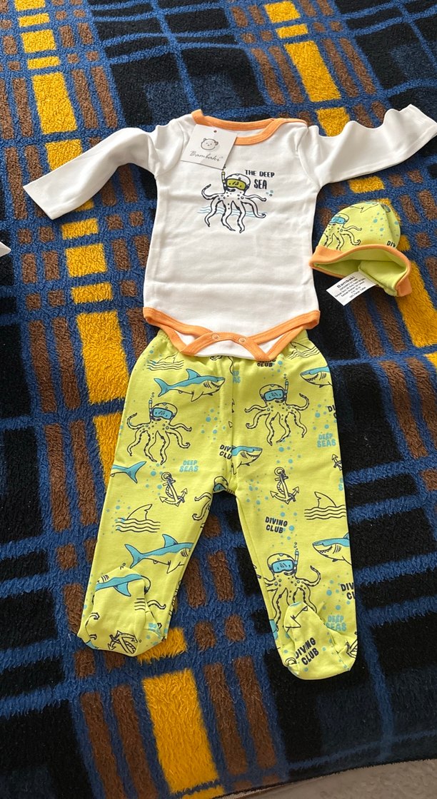 Renkli Baskılı Uzun Kollu Bebek Body - Görsel 2