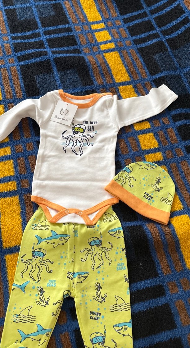 Renkli Baskılı Uzun Kollu Bebek Body - Görsel 4