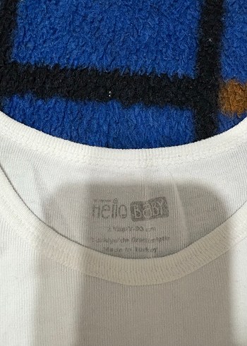 Beyaz Pamuklu Kolsuz Bebek Body - Görsel 2