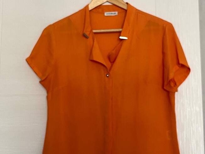 l Beden turuncu Renk Bluz moda ilgi