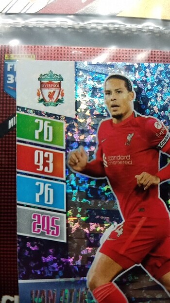  Beden Panini FIFA 365 2022 TITAN Virgil Van Dijk Liverpool 