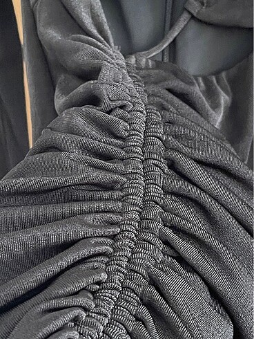 xs Beden siyah Renk Bershka siyah elbise