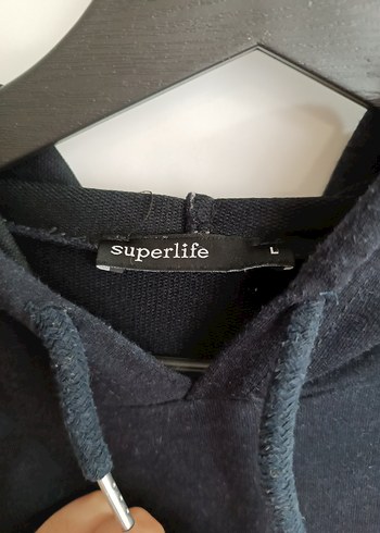 Diğer Siyah Kapüşonlu Sweatshirt