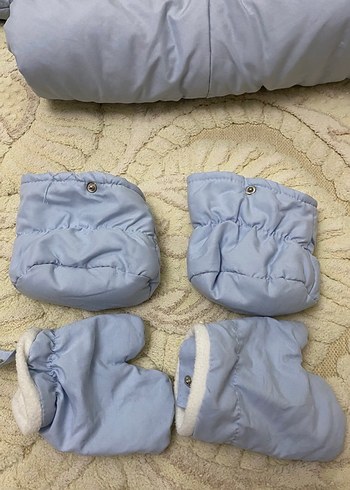 Mavi Peluş Bebek Tulum - Görsel 2