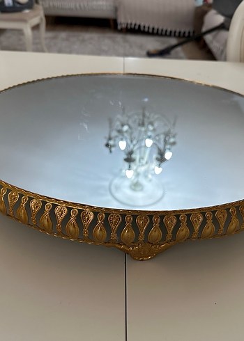 Parlak Altın Renkli Dekoratif Ayna Seti - Görsel 4