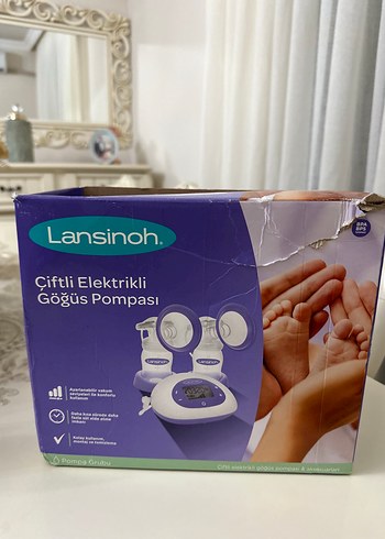  Beden LANSİNOH Çiftli Elektrikli Göğüs Pompası Mor