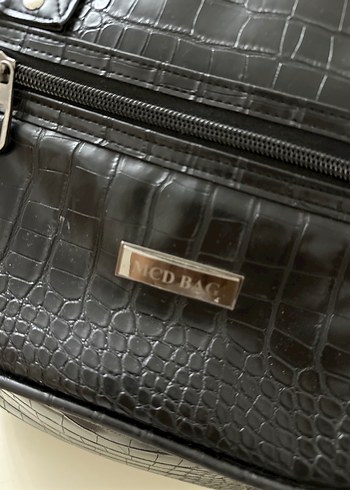 MCD BAG Siyah Yılan Desenli Kadın Sırt Çantası - Görsel 3