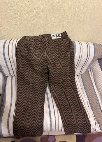 Kahverengi Piliseli Midi Kadın Kumaş Pantolon - Görsel 2