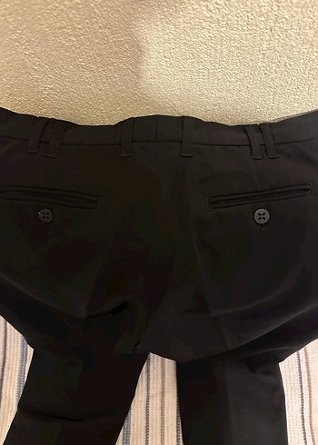 Adil ışık Siyah Kemerli Kadın Kumaş Pantolon - Görsel 3