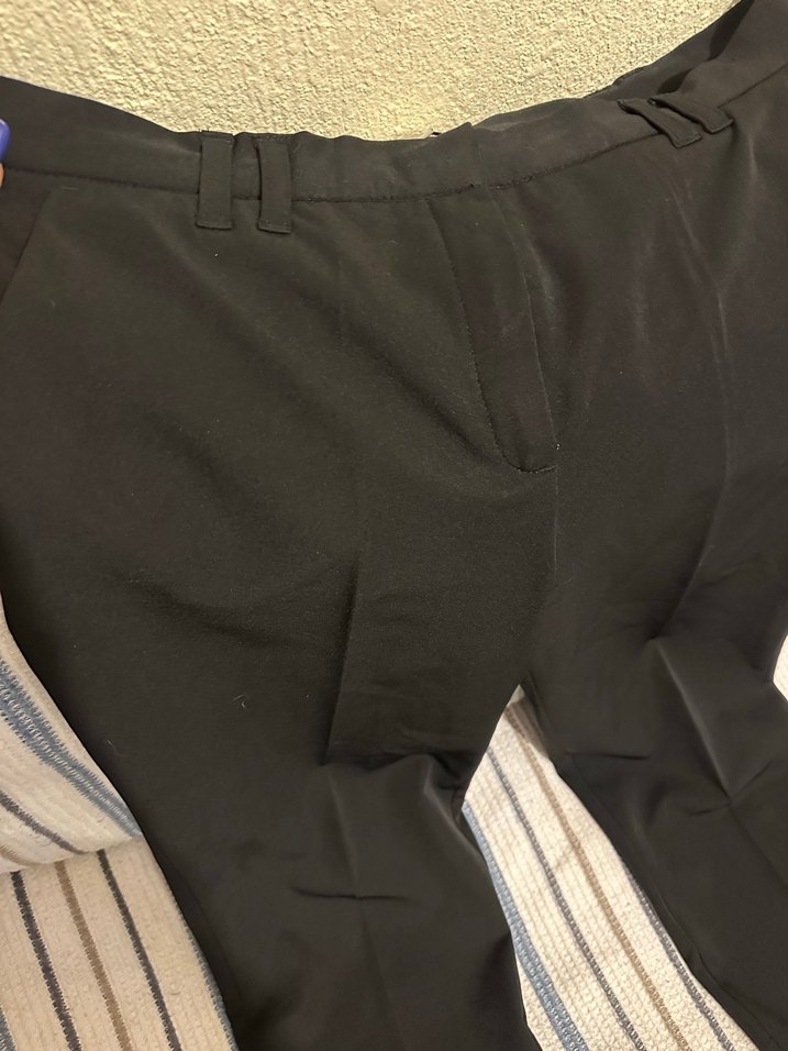 Adil ışık Siyah Kemerli Kadın Kumaş Pantolon - Görsel 2