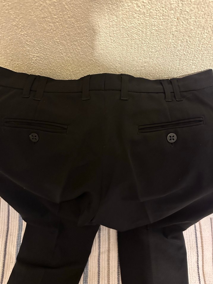 Adil ışık Siyah Kemerli Kadın Kumaş Pantolon - Görsel 3