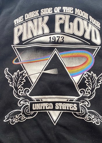 Defacto Pink Floyd Siyah Kapüşonlu Sweatshirt