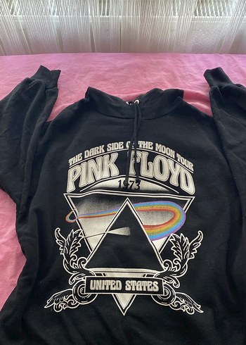 Pink Floyd Siyah Kapüşonlu Sweatshirt