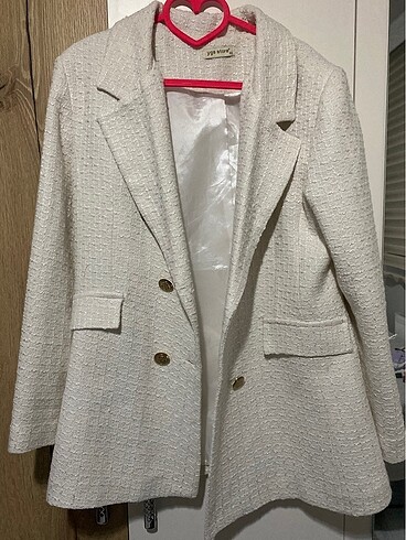 Beyaz Blazer ceket