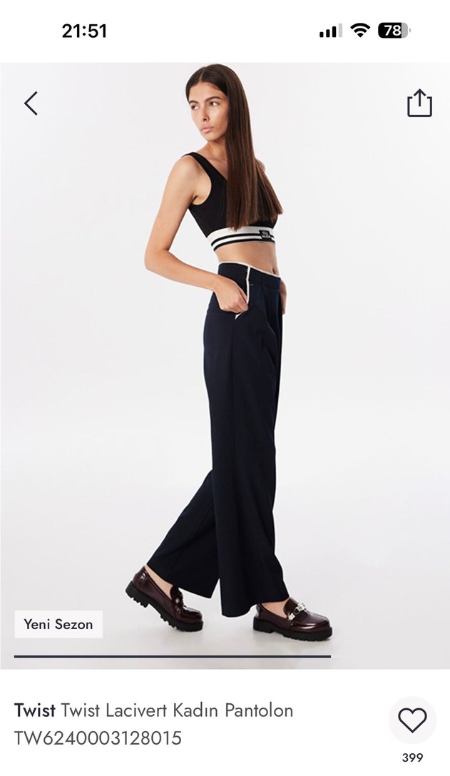 Twist Kadın Kumaş Pantolon - Görsel 4