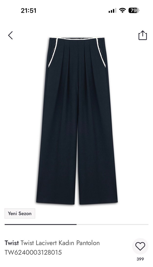 Twist Kadın Kumaş Pantolon - Görsel 2
