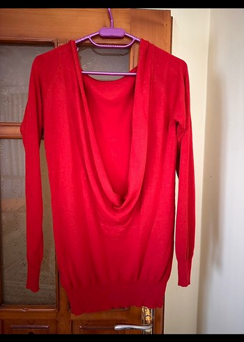 İpekyol Kırmızı Kadın Triko Uzun Kollu Kazak - Görsel 2