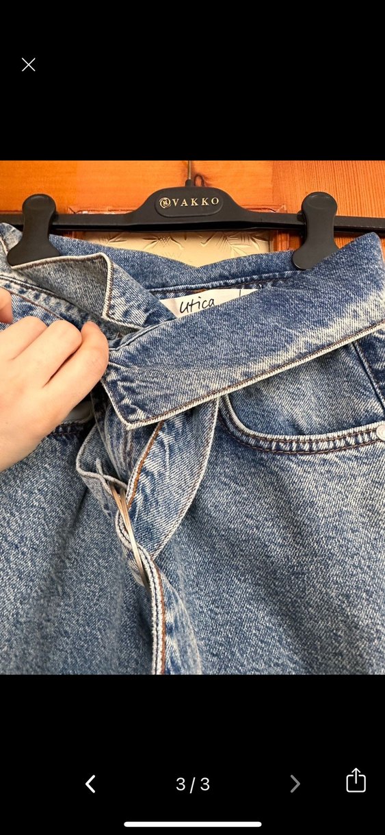 Yepyeni Kadın Mavi Denim Pantolon - Görsel 3