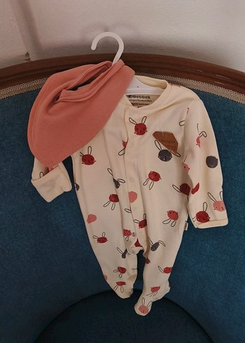 Bebek Kız Baskılı Örgü Hastane Tulumu - Görsel 2