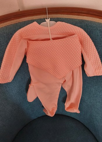 Pembe Uzun Kollu Bebek Kıyafet Takımı - Görsel 2