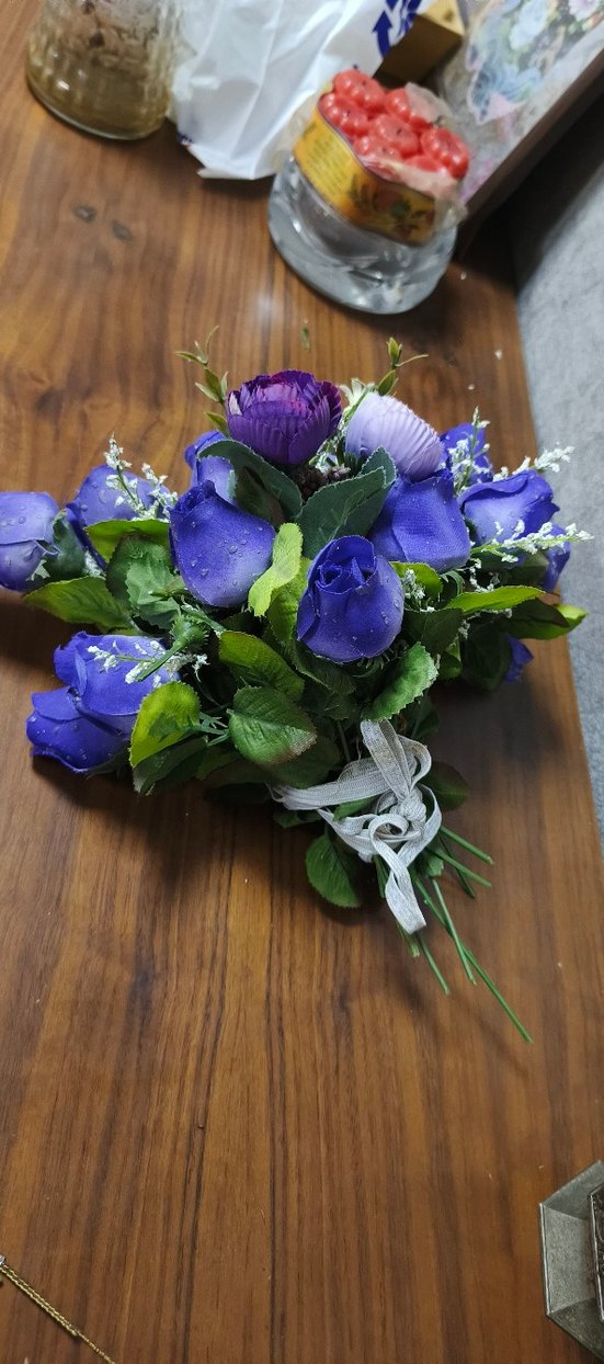 Mor Renkli Yapay Çiçekler - Görsel 3