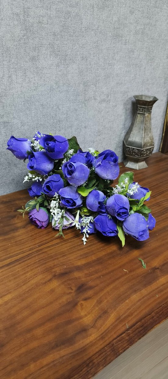 Mor Renkli Yapay Çiçekler - Görsel 5