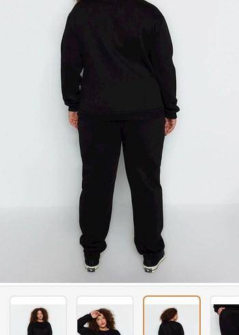 Siyah Rahat Kadın Eşofman Altı - Görsel 2