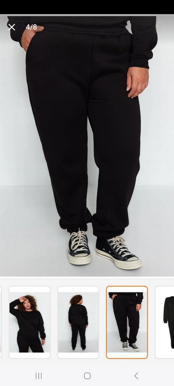 Siyah Rahat Kadın Eşofman Altı - Görsel 3