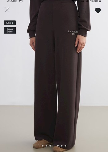 Kadın Kahverengi Rahat Kesim Midi Eşofman - Görsel 3