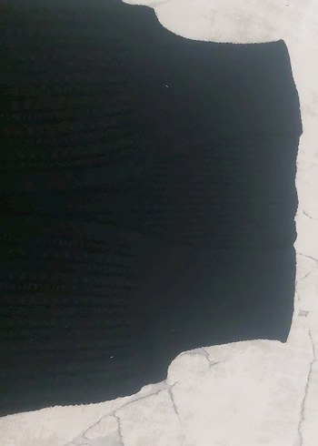 Siyah Pilili Kadın Kolsuz V Yaka Yelek - Görsel 2