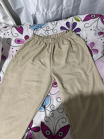 Krem kumaş pantolon