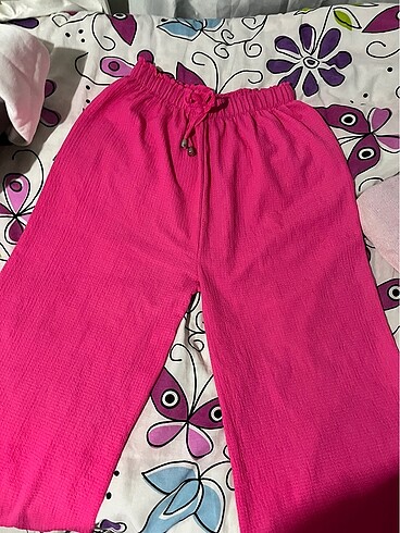 Pembe kumaş pantolon