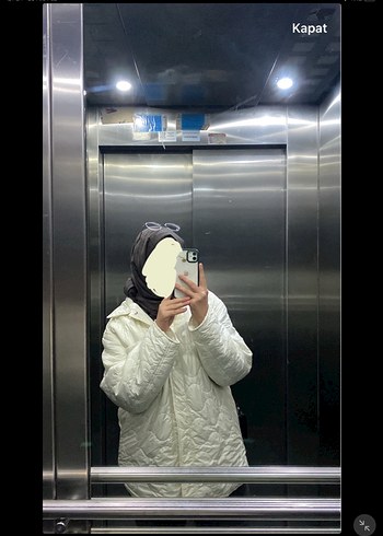 bershka beyaz ceket - Görsel 2