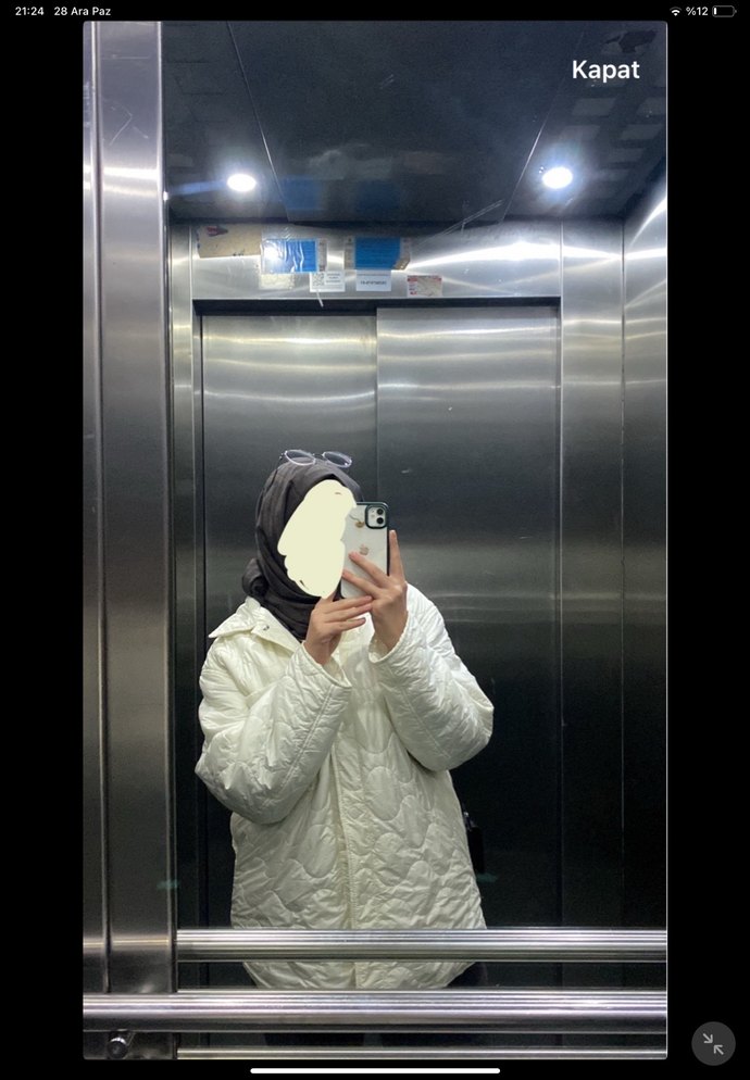 bershka beyaz ceket - Görsel 2