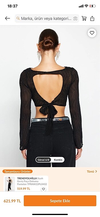 Trendyol & Milla Transparan crop