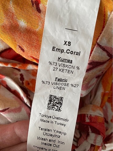 xs Beden ADL CENGİZ ABAZOĞLU TURUNCU ETEK