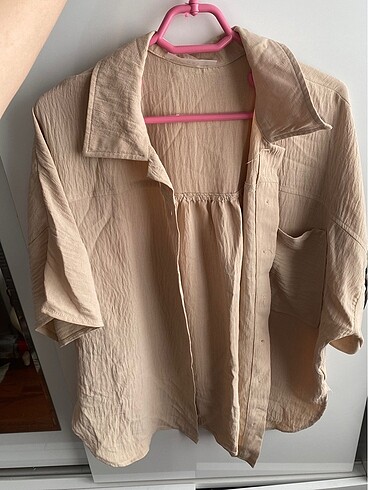 Zara Oversize bej gömlek