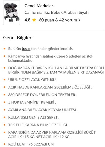 İkiz bebek arabası - Görsel 8