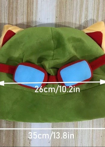 teemo cosplay şapka Leagu of Legends -LoL - Görsel 2