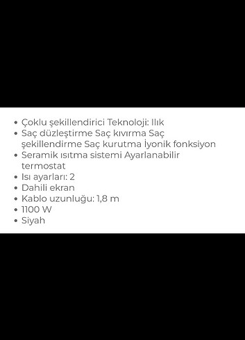 Beden GRUNDİNG HS 7082 SAÇ ŞEKİLLENDİRİCİ