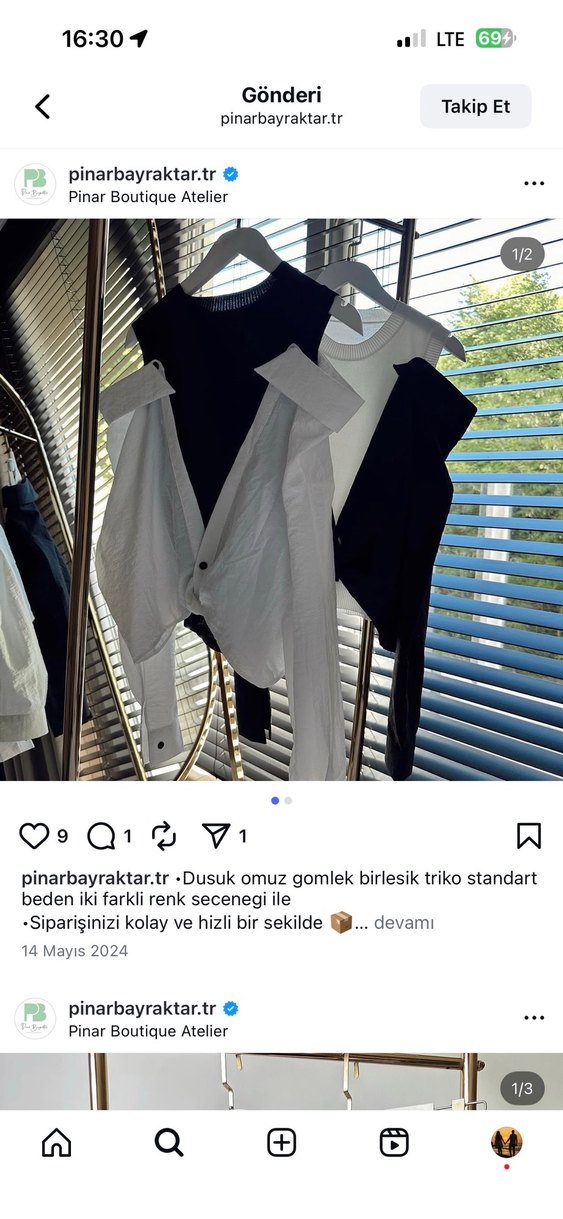 Düşük Omuz Pamuklu Düğmeli Midi Elbise - Görsel 2