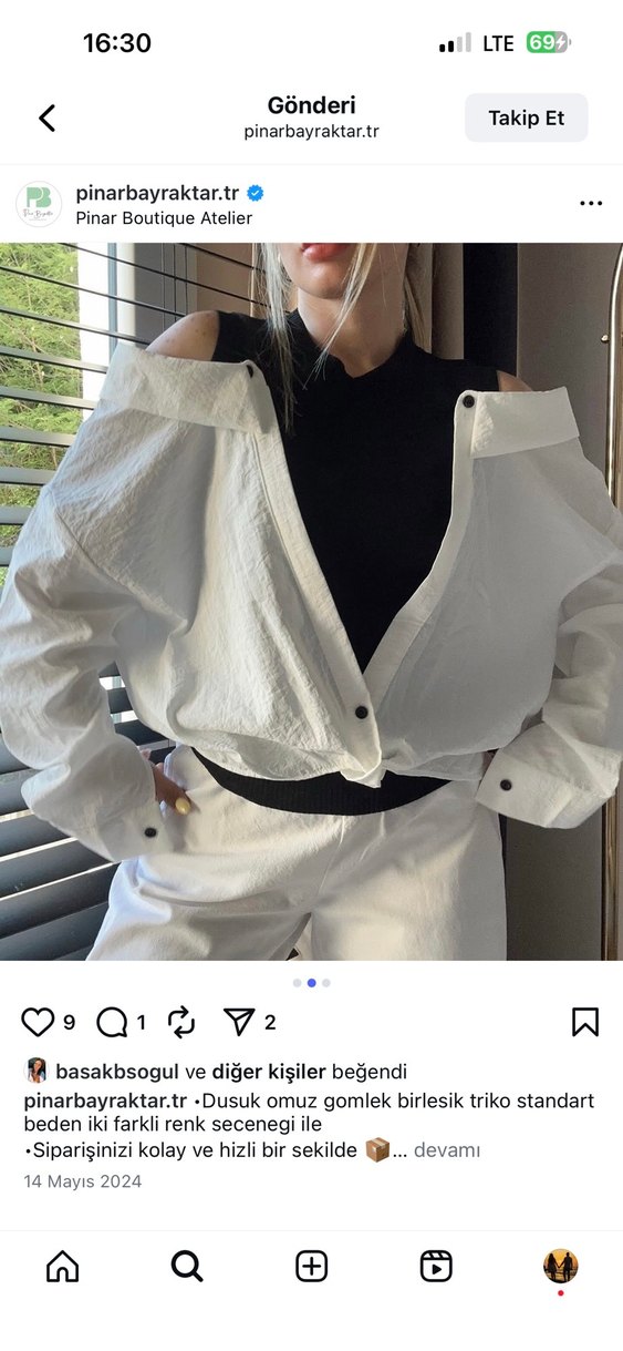 Düşük Omuz Pamuklu Düğmeli Midi Elbise - Görsel 4